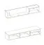 Moderne Wohnwand Bjordal 10, Farbe: Eiche Flagstaff / Anthrazit - Abmessungen: 180 x 180 x 40 cm (H x B x T), mit Push-to-open Funktion