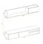 Moderne Wohnwand Bjordal 10, Farbe: Eiche Flagstaff / Anthrazit - Abmessungen: 180 x 180 x 40 cm (H x B x T), mit Push-to-open Funktion