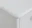 Schuhschrank 001 Kiefer massiv Vollholz weiß lackiert - Abmessung 150 x 72 x 29 cm (H x B x T)