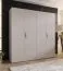 Drehtürenschrank | 2 Meter breit | 2 Kleiderstangen | Farbe: Kaschmir | Griffe: Kaschmir | Maße: 200 x 52 x 202 cm | Kleiderschrank | 2 Fächer | 4 Türen