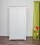 Kleiderschrank Kiefer Vollholz massiv weiß lackiert Junco 08A - Abmessung 195 x 102 x 59 cm
