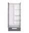 Kinderzimmer - Drehtürenschrank / Kleiderschrank Walter 01, Farbe: Weiß / Grau Hochglanz - 191 x 80 x 50 cm (H x B x T)
