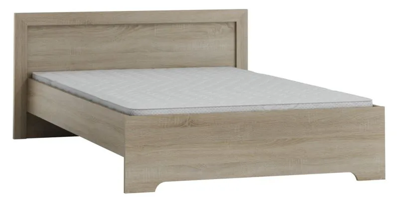 Doppelbett Popondetta 04, Farbe: Sonoma Eiche - Liegefläche: 160 x 200 cm (B x L)