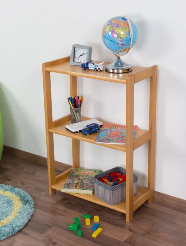 Regal Kiefer massiv Vollholz Erlefarben Junco 57C - 60 x 30 x 86 cm (B x T x H)