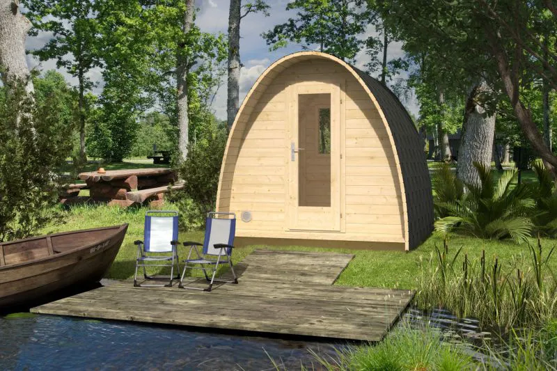 Sauna Pod Schlafkogel 12 - Abmessungen: 238 x 250 x 241 (B x T x H), Grundfläche: 6 m²