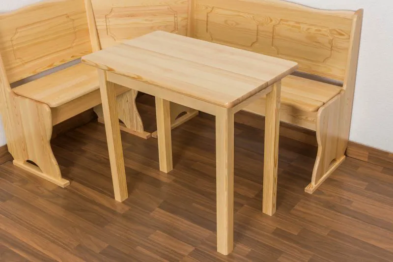 Tisch Kiefer massiv Vollholz natur Junco 226A (eckig) - 50 x 80 cm