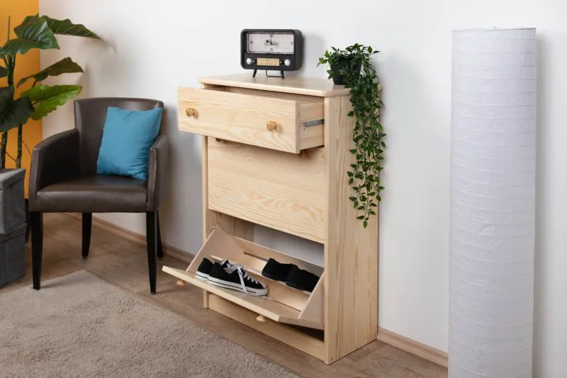Schuhschrank aus Kiefernholz