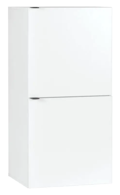 Kommode im schlichten Design Marincho 47, mit einer Tür, eine Schublade, Weiß, Maße: 106 x 54 x 43 cm, für Jugendzimmer, zwei Fächer