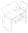 Schreibtisch Sirte 10, Farbe: Eiche / Weiß matt -  Abmessungen: 82 x 120 x 50 cm (H x B x T)