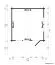 Holz-Gartenhaus 5,3 x 4,26 Meter (inkl. Dach) | 2 Fenster | 70 mm Blockbohlen |natur unbehandelt | Satteldach | inkl. Fußboden | aus nordischer Fichte Abbildung