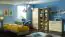 Kommode Mochis 12, Farbe: Sonoma Eiche hell inklusive 3 Farbeinsätzen - Abmessungen: 85 x 120 x 34 cm (H x B x T), mit 1 Tür, 4 Schubladen und 2 Fächern