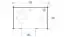 Gartenhaus G209 inkl. Fußboden, 250 x 390 cm, 34 mm Blockbohlenhaus, Carbongrau, 13,80 m², Pultdach, Fenster Premium Isolierverglasung, Fichte/Kiefer