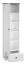 Schrank Oulainen 03, Farbe: Weiß / Eiche - Abmessungen: 200 x 55 x 40 cm (H x B x T), mit 1 Tür, 1 Schublade und 5 Fächern