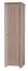 Drehtürenschrank / Kleiderschrank Dagana 02, Farbe: Eiche Sonoma - 197 x 54 x 55 cm (H x B x T)