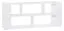 Regal Minnea 44, Farbe: Weiß - Abmessungen: 71 x 168 x 41 cm (H x B x T)