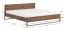 Doppelbett Amru 05 aus geöltem Massivholz, in Eiche rauchig, 91 x 169 x 210 cm, Liegefläche: 160 x 200 cm, für Schlafzimmer, hochwertig und stilvoll