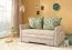 2er Sofa ausziehbar Zoersel 01, Farbe: Beige - Abmessungen: 91 x 146 x 95 cm (H x B x T)