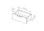Moderner Couchtisch mit zwei Schubladen Raoued 08, Farbe: Anthrazit - Abmessungen: 44 x 97 x 60 cm (H x B x T)