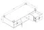 Kinderbett / Jugendbett Garian 15, Farbe: Eiche / Weiß / Grau- Liegefläche: 90 x 200 cm (B x L)