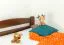 Jugendbett "Easy Premium Line" K4, inkl. 2 Schubladen und 1 Abdeckblende, 140 x 200 cm Buche Vollholz massiv dunkelbraun lackiert