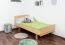 Kinderbett / Jugendbett Buche massiv Vollholz natur 116, inkl. Lattenrost - Abmessung 90 x 200 cm (B x L)