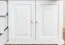 Vitrine Kiefer massiv Vollholz weiß Junco 37 - Abmessung 195 x 102 x 42 cm