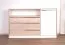 Kommode Cerdanyola 10, Farbe: Eiche / Weiß - Abmessungen: 91 x 148 x 40 cm (H x B x T)