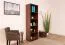 Regal Mojokerto 14, Farbe: Walnuss / Schwarz - Abmessungen: 194 x 70 x 39 cm (H x B x T)