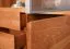 Vitrine Jussara 12, Farbe: Bernstein, Eiche teilmassiv – 150 x 178 x 42 cm (H x B x T)