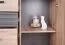 Sideboard mit genügend Stauraum Niel 08, Farbe: Eiche / Anthrazit - Abmessungen: 85 x 155 x 40 cm (H x B x T)
