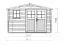 Gartenhaus Wohlfühloase - 28 mm Blockbohlenhaus, Grundfläche: 10,44 m², Satteldach