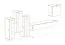 Stylische Wohnwand Balestrand 206, Farbe: Schwarz / Eiche Wotan - Abmessungen: 160 x 330 x 40 cm (H x B x T), mit LED-Beleuchtung