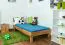Eiche-Bett massiv | 100 x 200 cm | Eiche | Geölt Abbildung