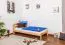 Kinderbett 90 x 200 cm | Massivholz: Kiefer | Natur Lackiert | inkl. Rollrost Abbildung