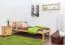 Kinderbett 80 x 200 cm | Massivholz: Kiefer | Natur Lackiert Abbildung