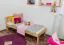 Kinderbett 80 x 200 cm | Massivholz: Kiefer | Natur Lackiert Abbildung