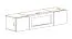 TV-Unterschrank | Bio-Ethanol Kamin | Farbe: Eiche Hickory Jackson | 2 Türen | Push-to-open Funktion | 2 Fächer | Maße: 160 x 40 x 40 cm