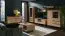 Vitrine Kanel 03, Farbe: Eiche / Anthrazit - Abmessungen: 195 x 60 x 41 cm (H x B x T)
