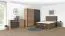 Schiebetürenschrank / Kleiderschrank Sabadell 25, Farbe: Eiche / Grau - Abmessungen: 222 x 229 x 64 cm (H x B x T)