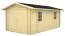 Holzgarage Graslitzen - 40 mm Blockbohlenhaus, Grundfläche: 16,5 m², Satteldach