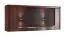 Hängevitrine aus Eiche Massivholz Krasno 14, inkl. LED-Beleuchtung, Antisol-Glas, zwei Glastüren, Maße: 53 x 122 x 36 cm, zwei Fächer