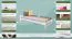 Einzelbett / Gästebett Kiefer Vollholz massiv weiß lackiert A9, inkl. Lattenrost - Abmessung 90 x 200 cm 