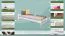 Kinderbett / Jugendbett Kiefer Vollholz massiv weiß lackiert A9, inkl. Lattenrost - Abmessung 90 x 200 cm 