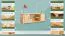TV-Unterschrank Kiefer Vollholz massiv natur 001 - Abmessung 55 x 156 x 47 cm (H x B x T)