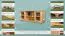 TV-Unterschrank Kiefer Vollholz massiv natur 004 - Abmessung 55 x 118 x 47 cm  (H x B x T)