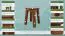 Hocker Kiefer massiv Vollholz Eichefarben 004 -  Abmessung: 45 x 35 cm (H x Ø)