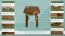 Hocker Holz massiv
