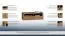 TV-Unterschrank Jussara 06, Farbe: Bernstein, Eiche teilmassiv – 40 x 124 x 50 cm (H x B x T)