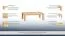 Couchtisch Jussara 16, Farbe: Hellbraun, Eiche massiv – 120 x 75 x 39 cm (B x T x H)