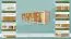 Hängeregal / Wandregal Kiefer massiv Vollholz natur Junco 333 - 30 x 120 x 24 cm (H x B x T)
